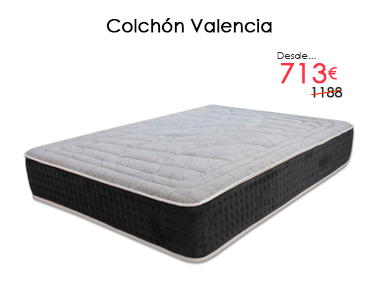 Colchón de muelles ensacados modelo Valencia con un 40% de descuento en Colchones Valencia, tu tienda de Colchones en Valencia y Madrid
