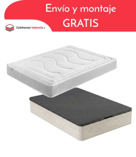 Pack de descanso económico de colchón de muelles con canapé