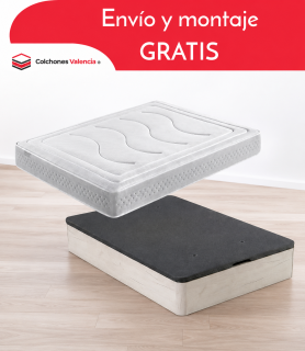 Pack de descanso económico de colchón de muelles con canapé
