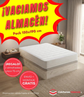 Pack Canapé y Colchón Valencia 23 cm | ¡Edición Vaciado de Almacén!