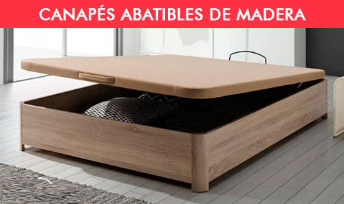 Canapés Abatibles de Madera al mejor precio - Colchones Valencia®