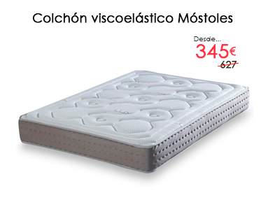 Oferta del 45% de descuento en el colchón viscoelástico Móstoles en Colchones Valencia, tu tienda de Colchones en Valencia y Madrid