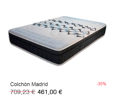 colchón viscoelástico modelo Madrid en tu tienda de colchones en Valencia