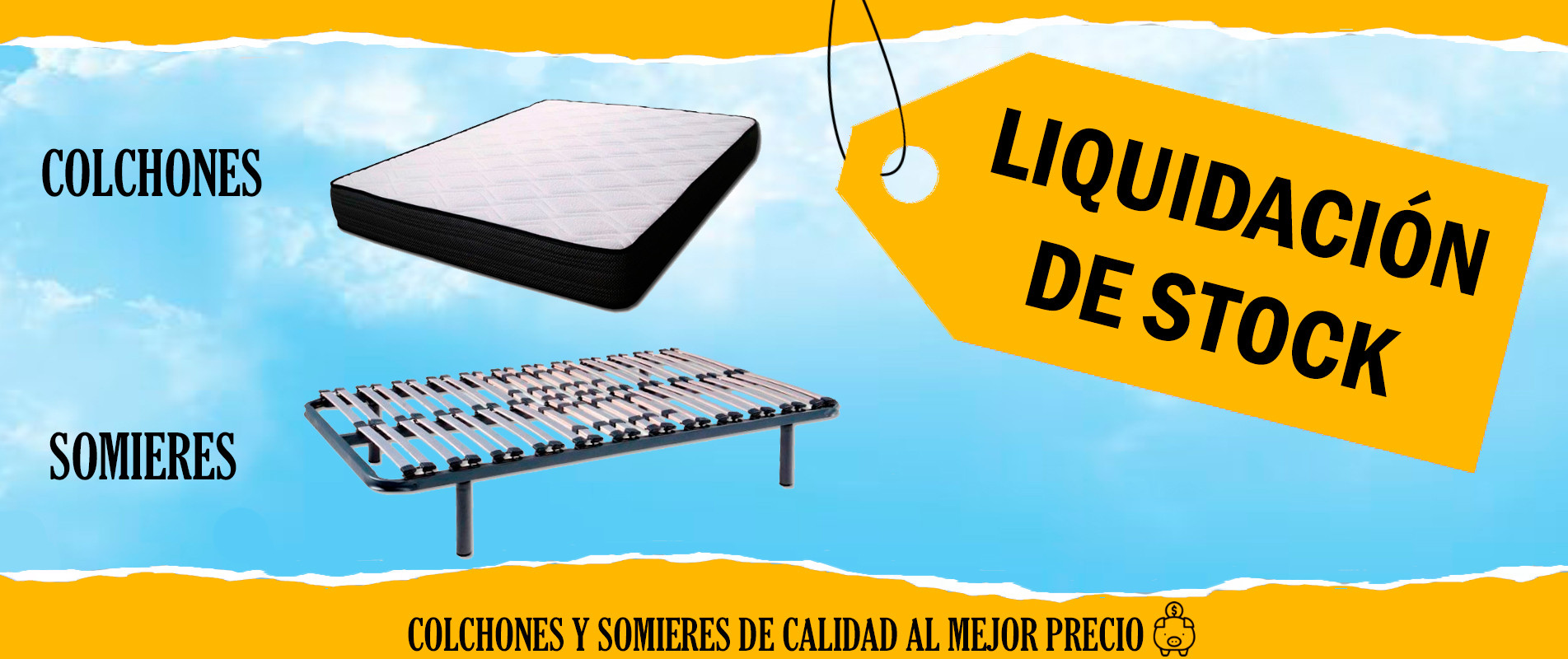 Liquidación de stock de colchones y somieres